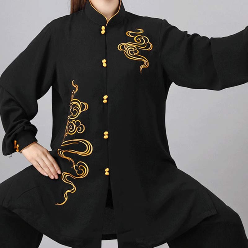 Handcrafted Breathable Unisex Meditation and Tai Chi Two-Piece Set