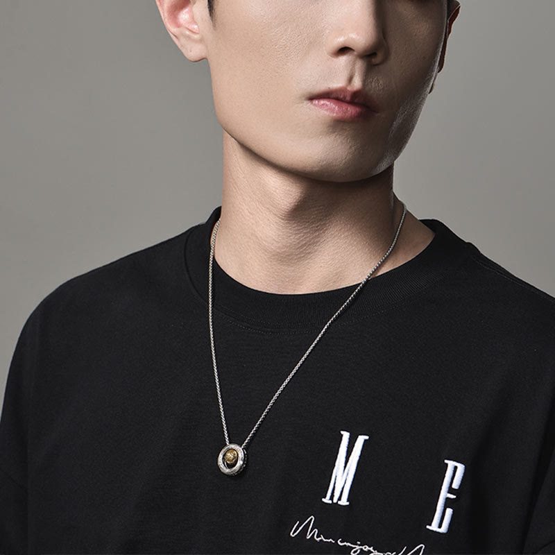 Mobius Lucky Bead Copper Wealth Necklace Pendant