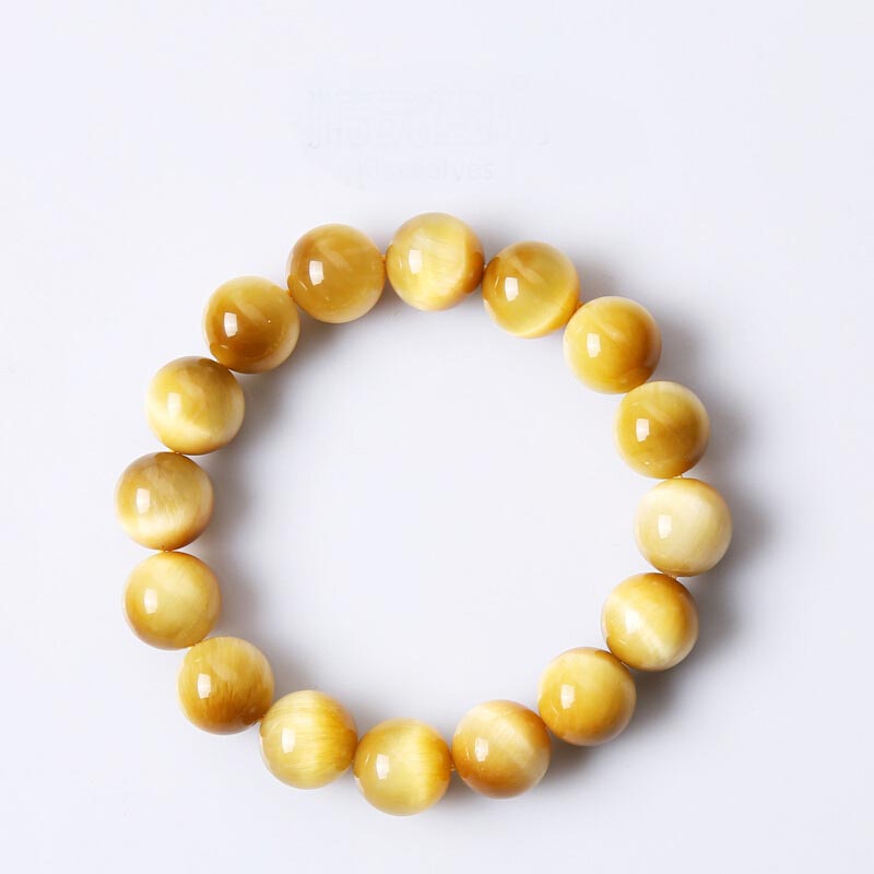 Tiger Eye Grounding Beaded Bracelet for Mental Clarity and Resilience