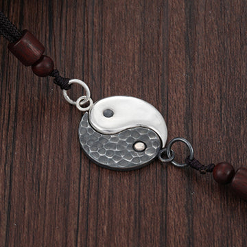 990 Sterling Silver Yin Yang Balance Harmony Necklace Pendant (Extra 30% Off | USE CODE: FS30)
