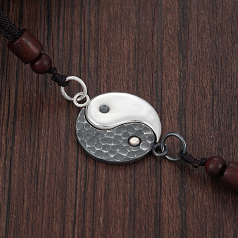 990 Sterling Silver Yin Yang Balance Harmony Necklace Pendant (Extra 30% Off | USE CODE: FS30)