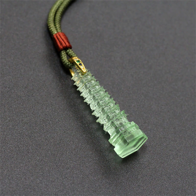 Liuli Ancient Pagoda Wisdom Necklace