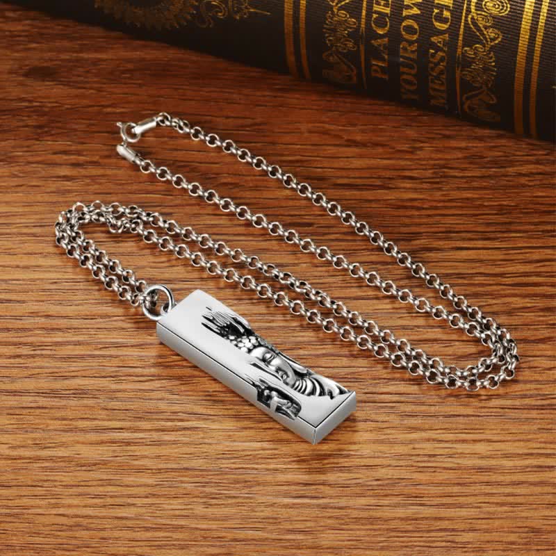 Tathagata Buddha Strength Protection Amulet Lucky Pendant Necklace