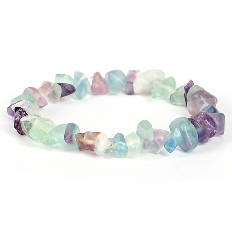 Natural Round Gemstone Beaded Energy Bracelet - Multi-Crystal Selection