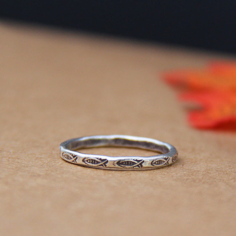 925 Sterling Silver Luck Koi Fish Wealth Ring