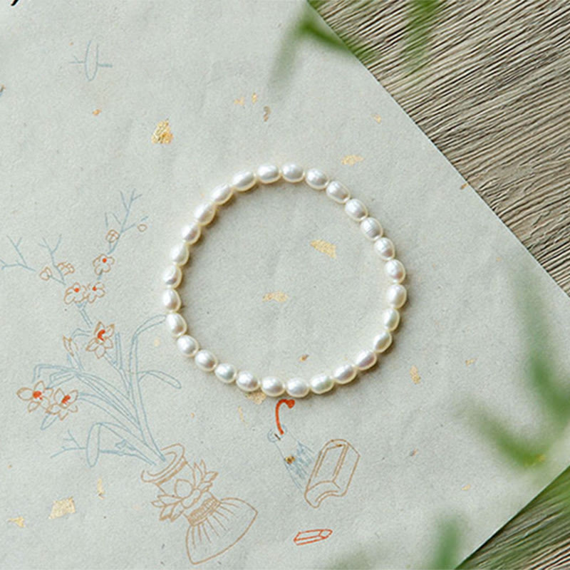 Natural Pearl Healing Beaded Bracelet