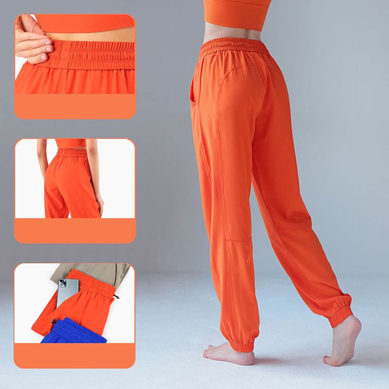 High Waist Fitness Yoga Sports Jogger Track Pants With Pockets Sweatpants
