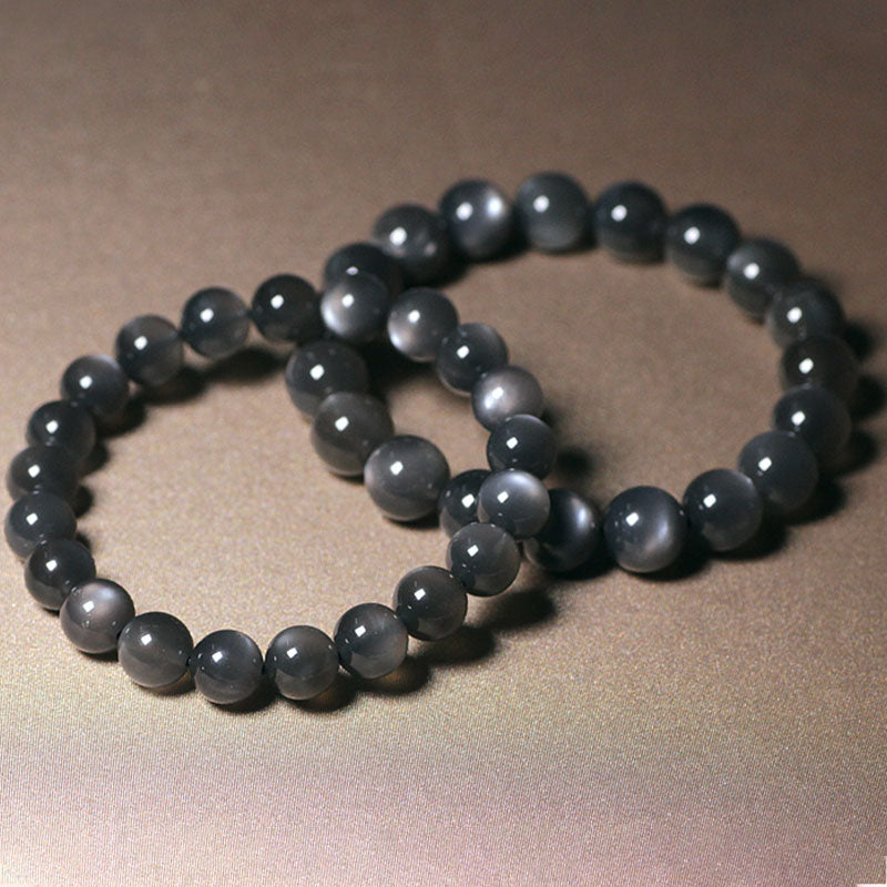 Natural Moonstone Beaded Bracelet for Emotional Harmony & Growth
