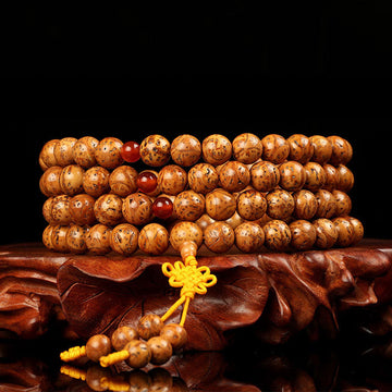 Tibetan Bodhi Seed 108 Bead Meditation Mala Wrap Bracelet
