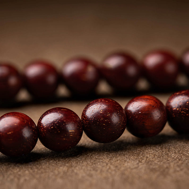 Tibetan Small Leaf Red Sandalwood Lotus Cinnabar Sachet Protection Tassel Car Hanging Decoration