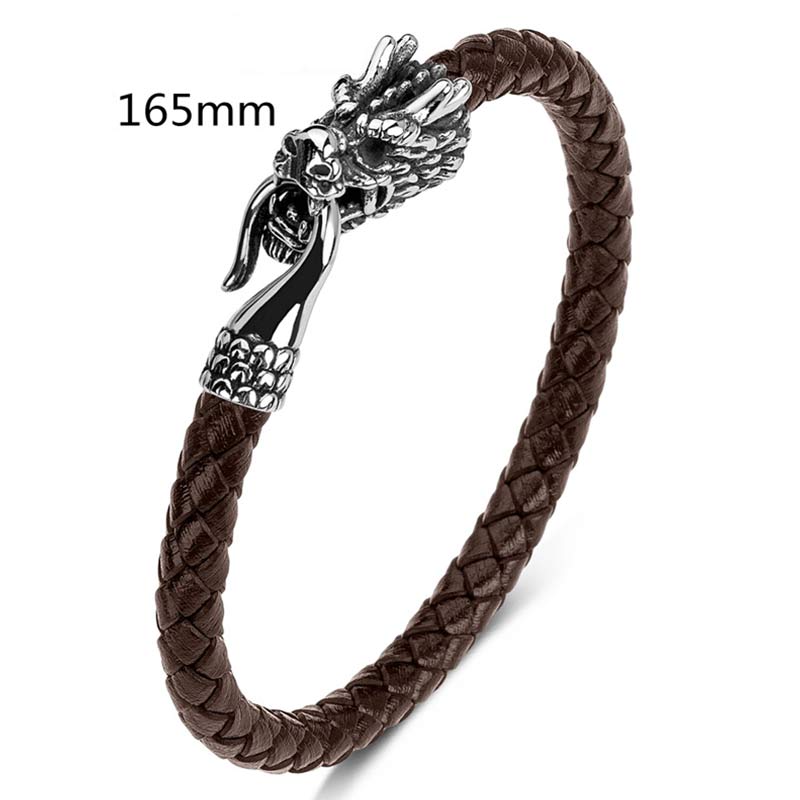 Dragon Titanium Steel Protection Luck Bracelet