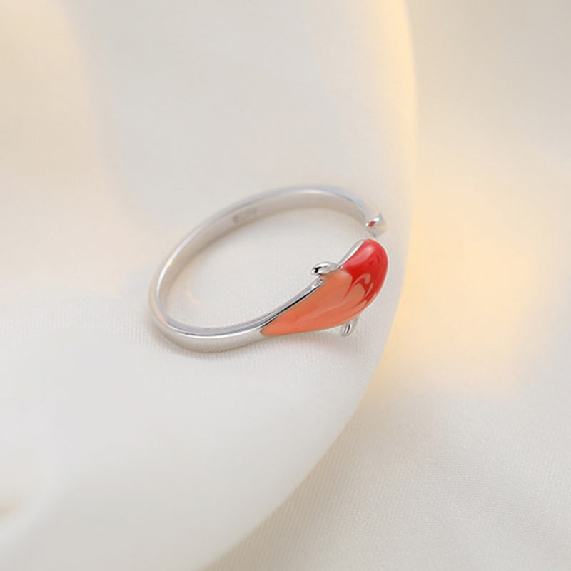 Koi Fish Copper Balance Luck Adjustable Ring