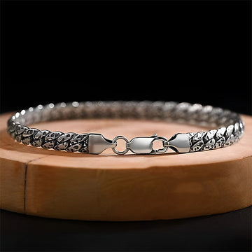 Simple Dotted Texture Design Copper Luck Buckle Bracelet