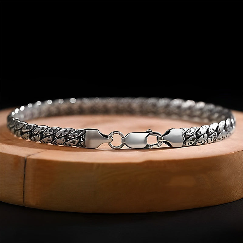 Simple Dotted Texture Design Copper Luck Buckle Bracelet