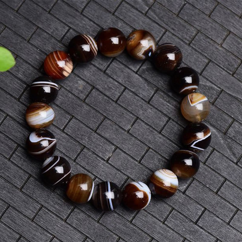 Tibetan Sardonyx Happiness Positive Bracelet