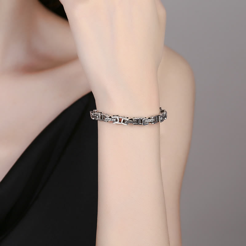 Dragon Om Mani Padme Hum Engraved Copper Luck Success Bracelet