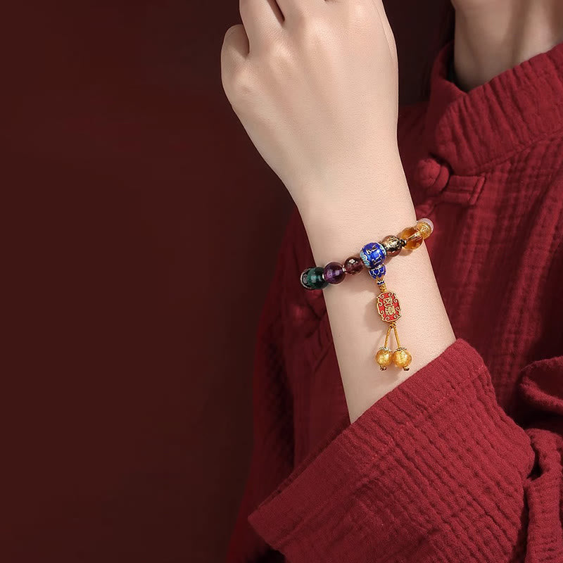 Tibetan Colorful Incense Ash Liuli Glass Bead Om Mani Padme Hum Dorje Vajra 18 Beads Wrist Mala