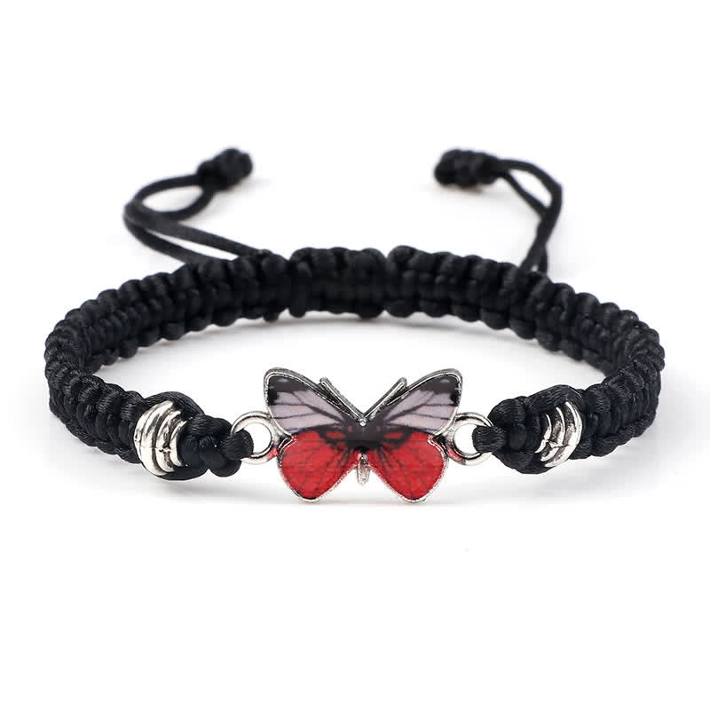 Butterfly Freedom Love String Charm Bracelet