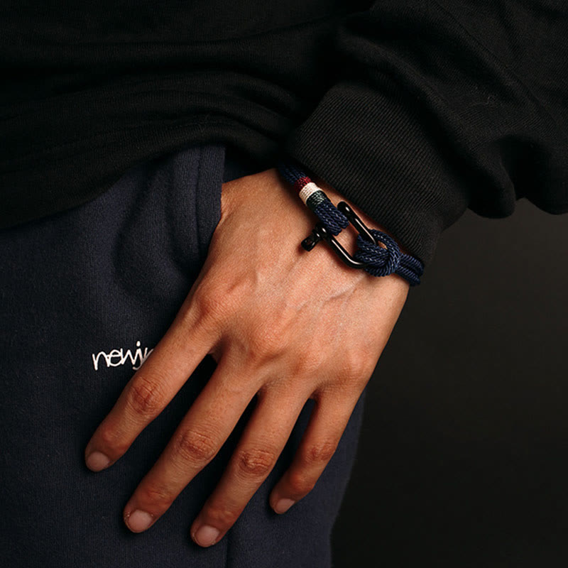 Simple Design Luck Stainless Steel Buckle Bracelet