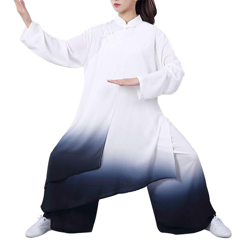 Handcrafted Silk-Linen Gradient Flow Meditation and Tai Chi Set