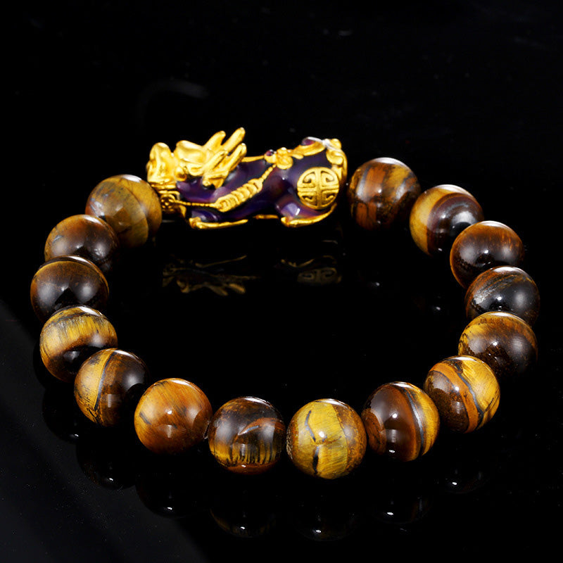 Tibetan Handcrafted Tiger Eye Feng Shui Bracelet
