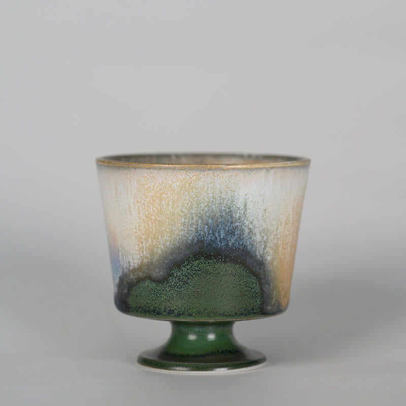 Vintage Furnace Transmutation Kiln Porcelain Teacup Kung Fu Tea Cup