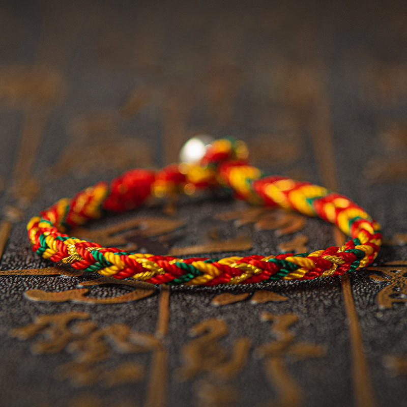 "May you be good fortune and success" Lucky Multicolored Bracelet