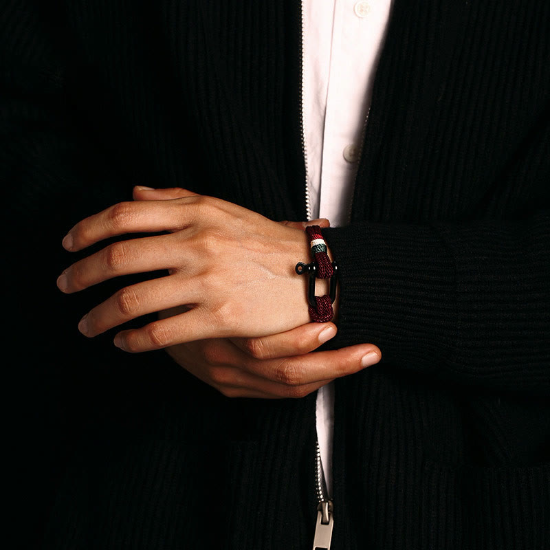 Simple Design Luck Stainless Steel Buckle Bracelet