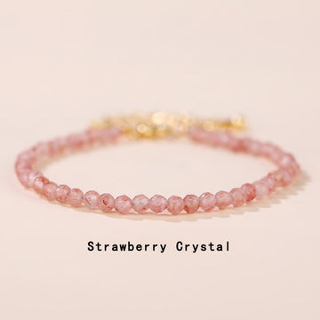 Minimalist Natural Gemstone Energy Chain Bracelet - Adjustable Crystal Anchor