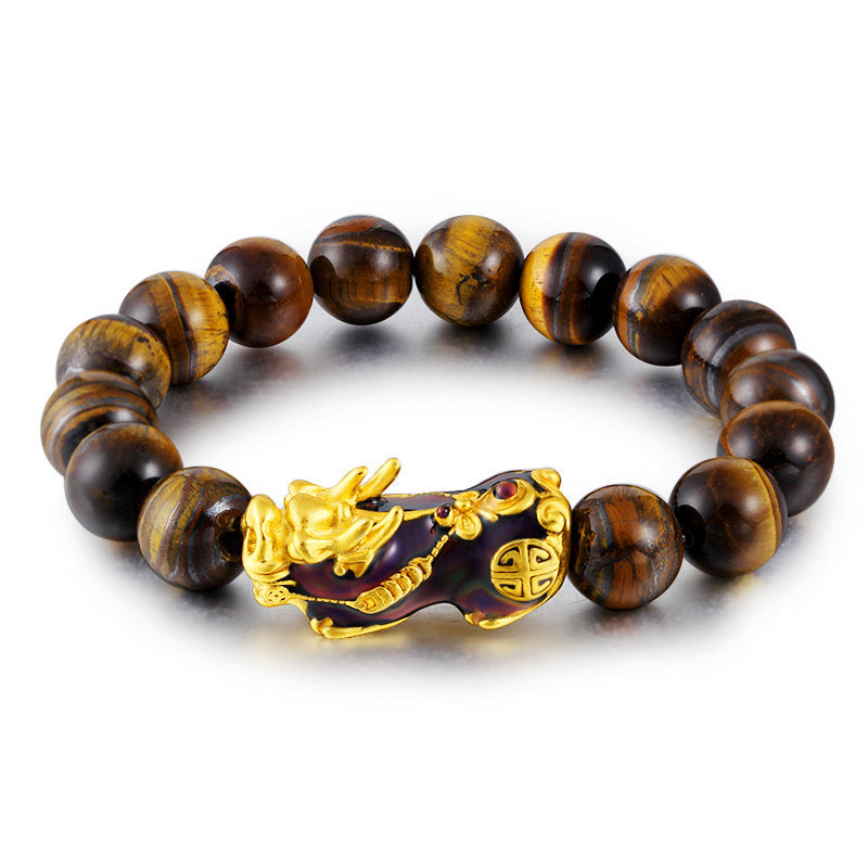 Tibetan Handcrafted Tiger Eye Feng Shui Bracelet