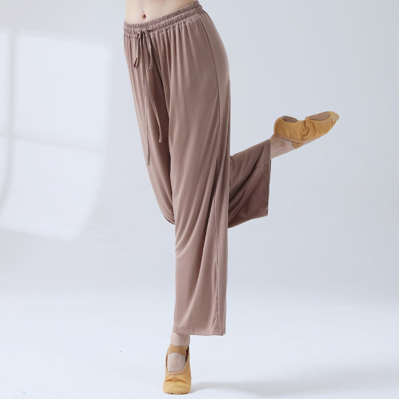 Soft Modal Flowing Wide-Leg Yoga Meditation Pants