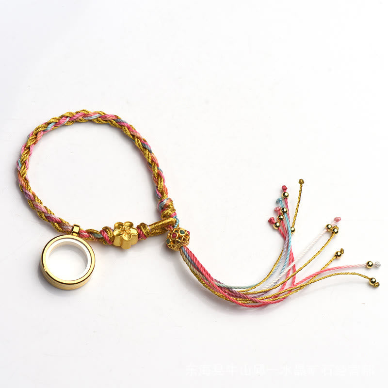 Tibetan Handmade Luck Colorful String Single Double Wrap Braided Bracelet