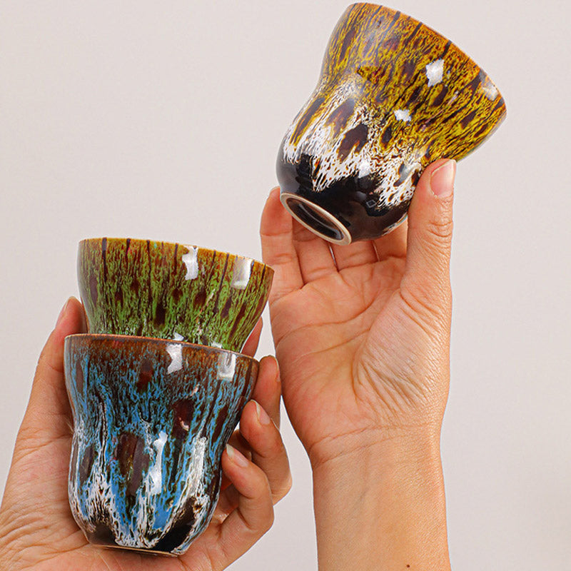 Vintage Kiln Change Design Ceramic Coffee Mug Tea Cup 150ml