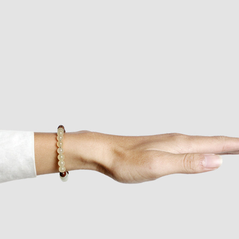 Jade Sandalwood Luck Abundance Bracelet