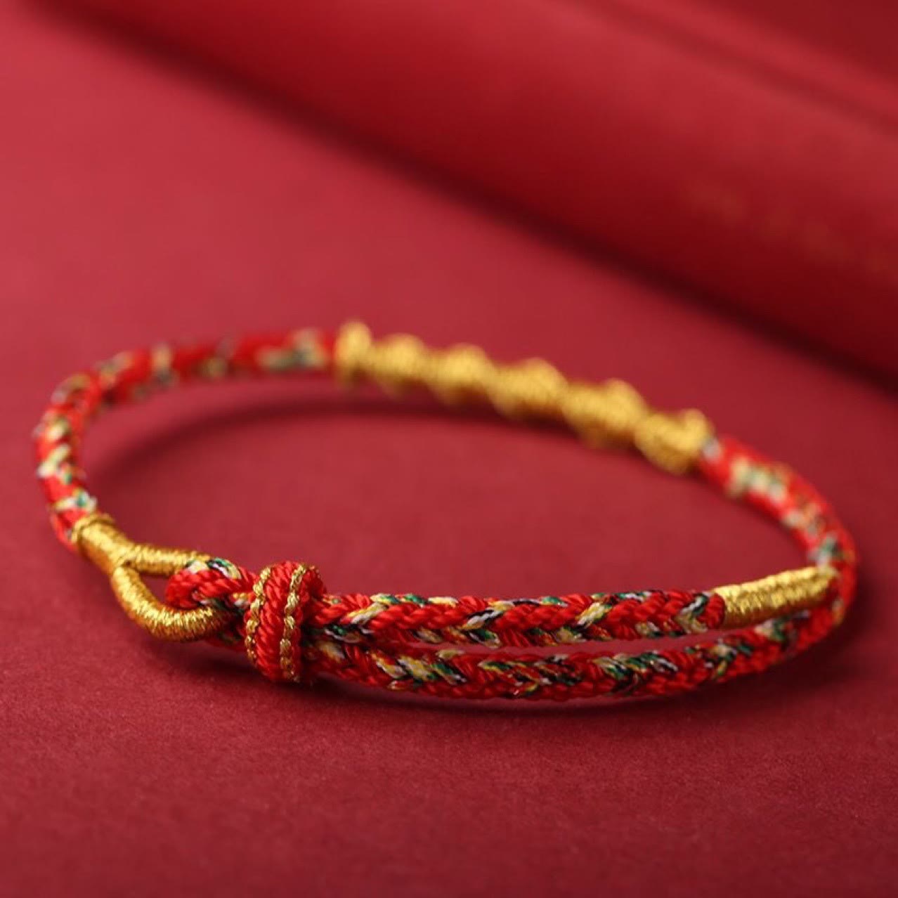 Handmade Chinese Zodiac Natal Buddha Protection Strength Braided String Bracelet