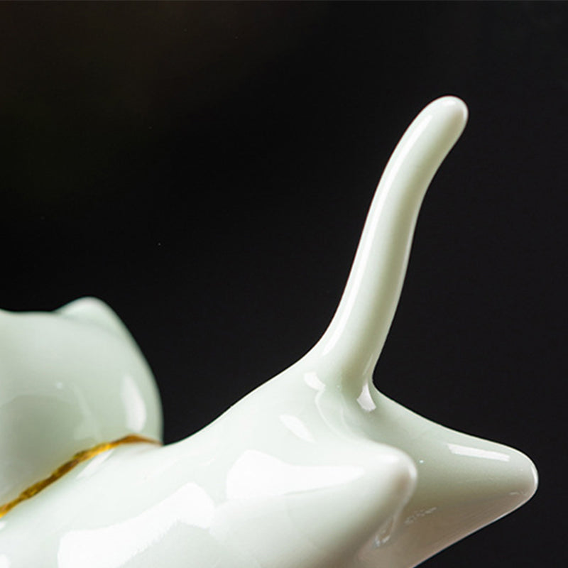 Handcrafted Ceramic Animal Figurine Incense Burner and Desktop Decoration