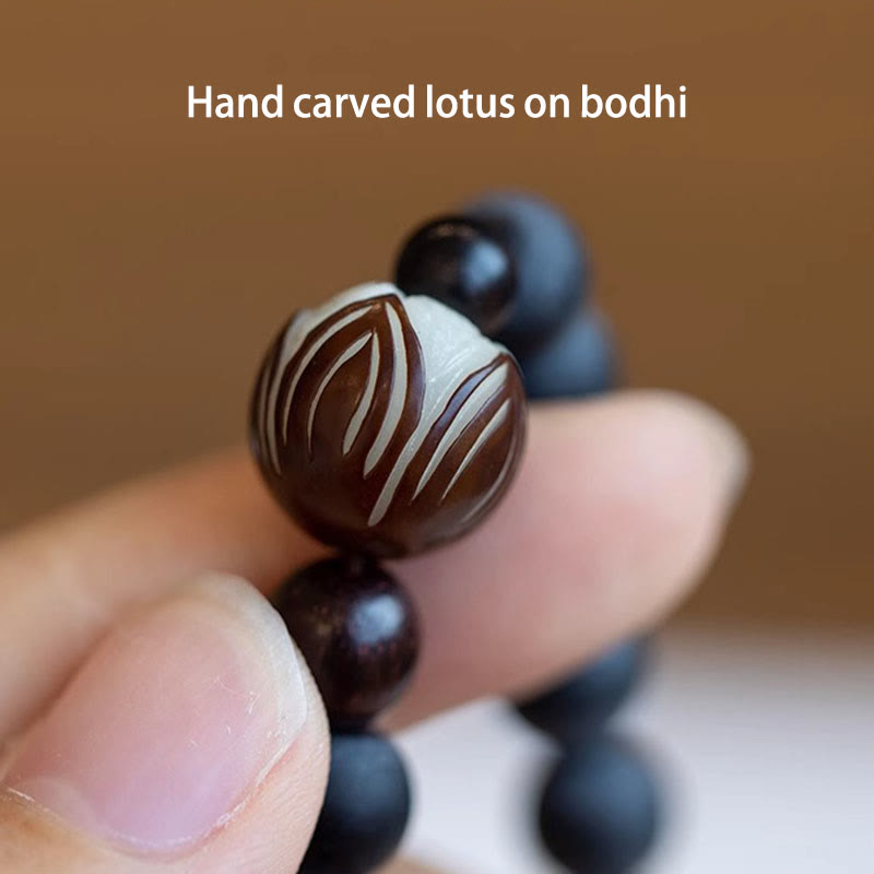 Tibetan Double Layer Cypress Bodhi Lotus Healing Bracelet