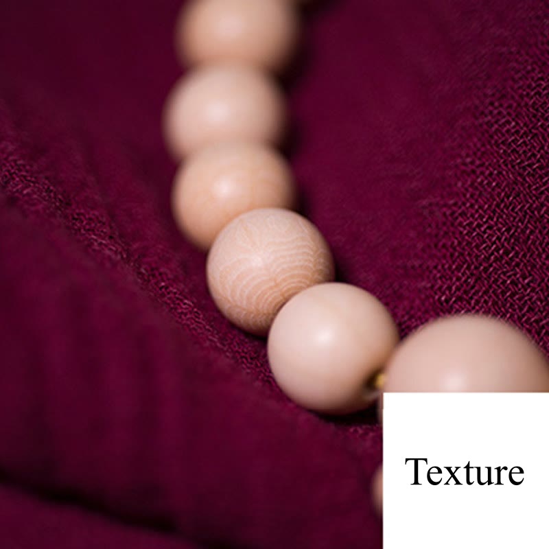 Natural Abelia Biflora Wood Blessing Wrist Mala