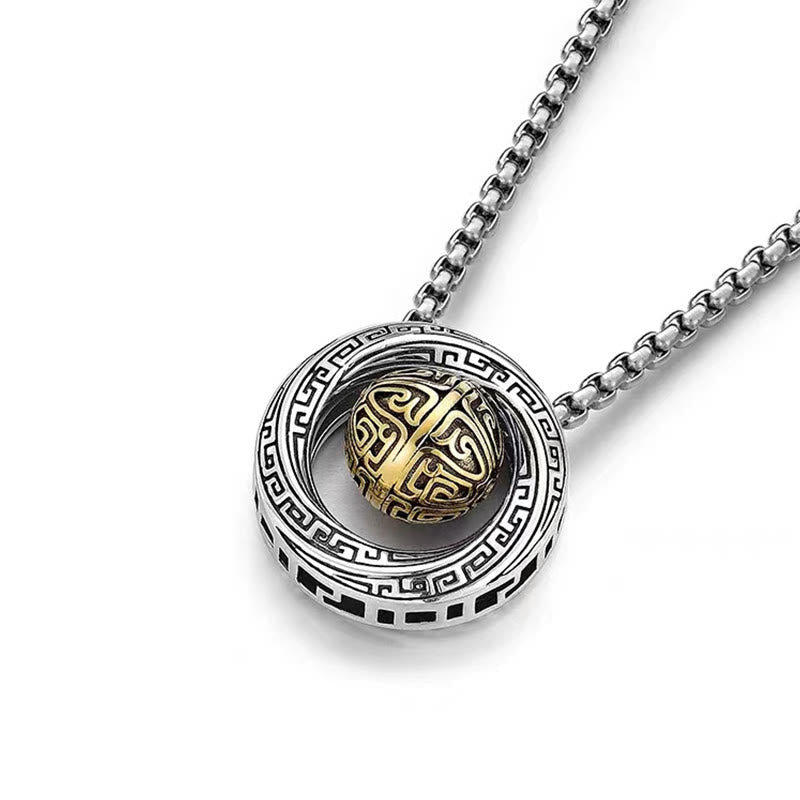 Mobius Lucky Bead Copper Wealth Necklace Pendant