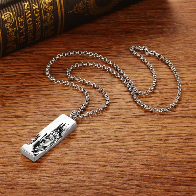 Tathagata Buddha Strength Protection Amulet Lucky Pendant Necklace