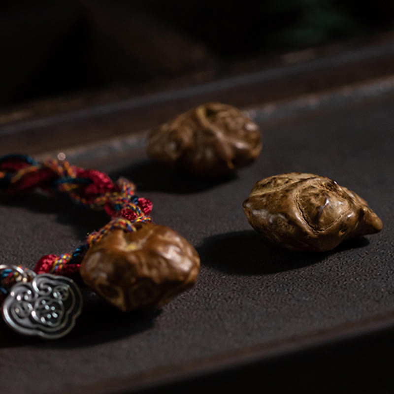 Tibetan Handmade Red String Bracelet with 925 Sterling Silver Koi Fish & Auspicious Clouds