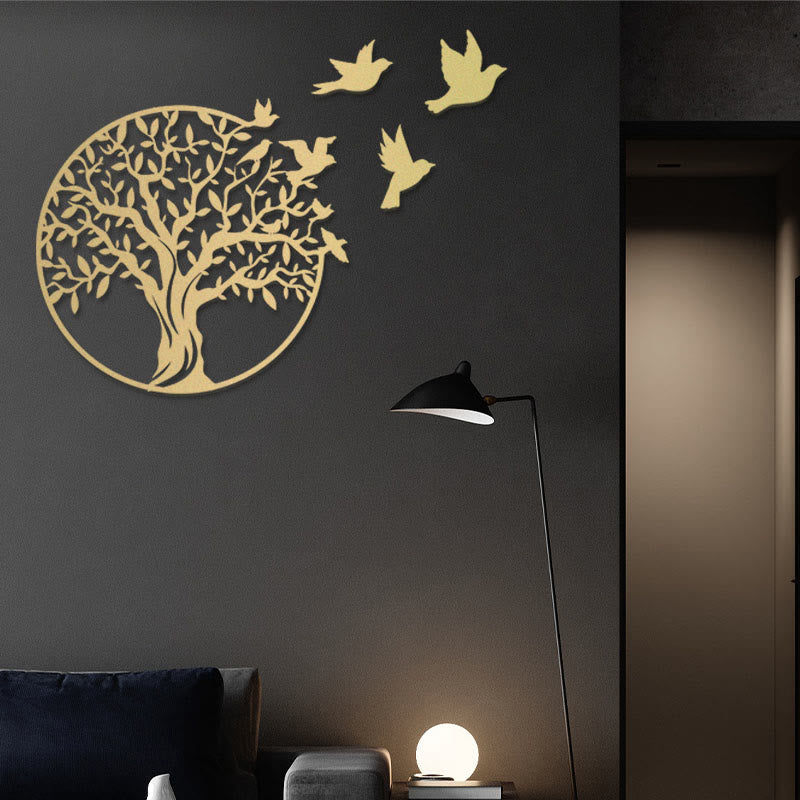 Tree of Life Birds Sign Housewarming Gift Unity Wall Art