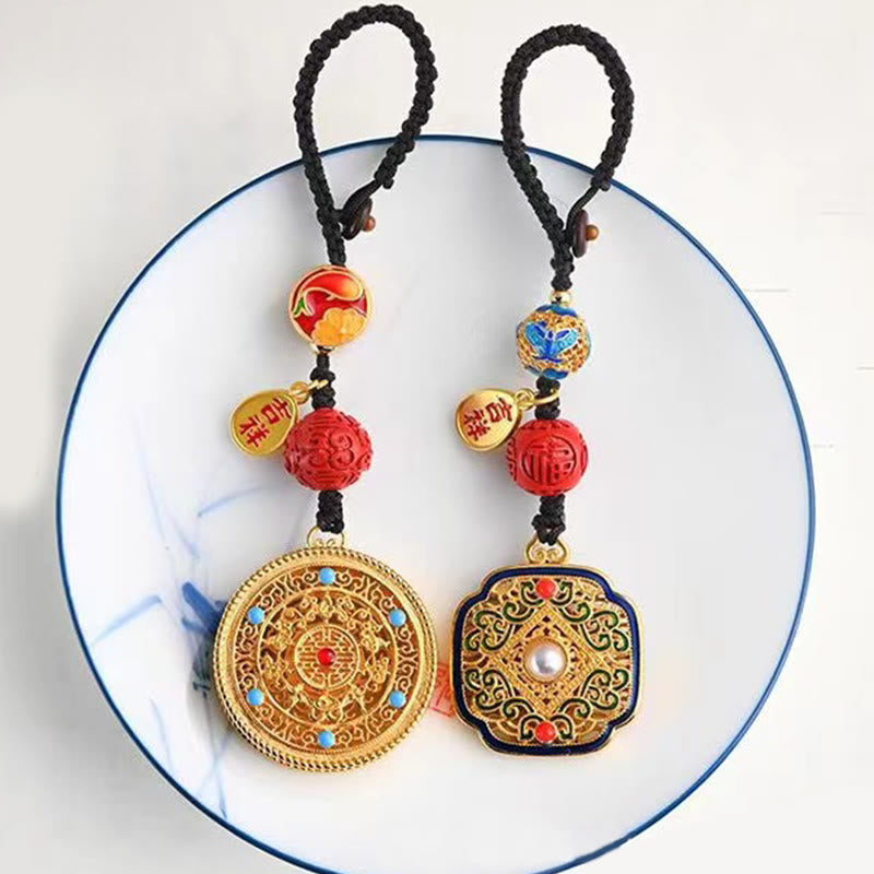 Fu Character Blessing Ruyi Charm Key Chain