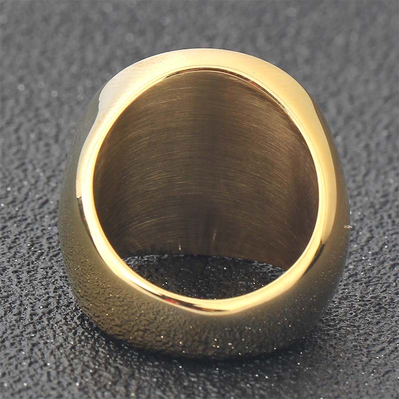Titanium Steel 12 Constellations Zodiac Bagua Rotating Band Ring