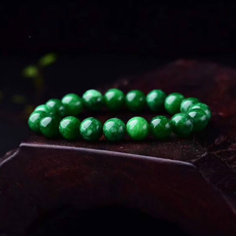Cyan Jade Bead Calm Harmony Bracelet