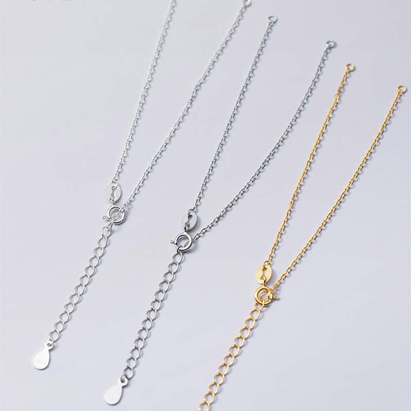 925 Sterling Silver Semi-finished Chain Blessing Bracelet