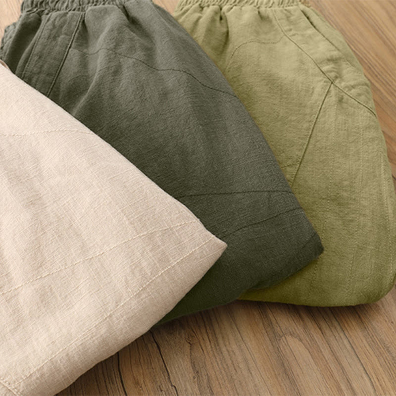 Solid Color Loose Yoga Harem Pants With Pockets