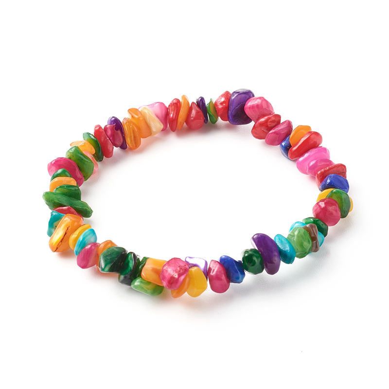 Natural Round Gemstone Beaded Energy Bracelet - Multi-Crystal Selection
