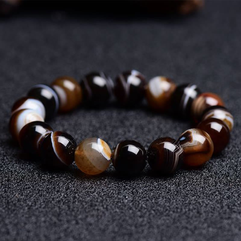 Tibetan Sardonyx Happiness Positive Bracelet