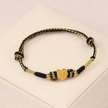 Tibet Handmade Love Heart King Kong Knot Luck Braided Bracelet